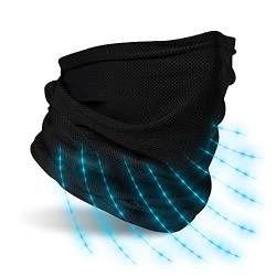 AktivPlus® Premium Schlauchschal Herren und Damen schwarz - Bandana Mundschutz Multifunktionstuch Gesichtsmaske Schlauchtuch Halstuch für Motorrad - elastisch und atmungsaktiv von AktivPlus