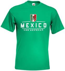 AkyTEX Mexiko Mexico Fanshirt T-Shirt WM2018 Maigrün XL von AkyTEX