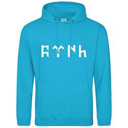 AkyTEX Türk Hoodie Türkei Türkiye Kapuzenpullover Hoody (Azurblau, M) von AkyTEX