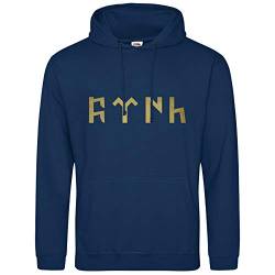 AkyTEX Türk Hoodie Türkei Türkiye Kapuzenpullover Hoody (Navyblau, XL) von AkyTEX