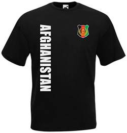 Afghanistan WM-2022 T-Shirt Trikot Wunschname Nummer Schwarz S von AkyTex