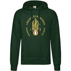 AkyTex Fremdenlegion Hoodie Frankreich Legion Etrangere Flaschengrün L von AkyTex