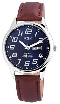 Akzent Armbanduhr Analog Quarz Braun SS7723000032 von Akzent