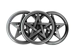 Alaani Gothic Pentagram Stern Gürtelschnalle Buckle von Alaani