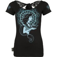 Aladdin - Disney T-Shirt - Disney Princess - Picnic Collection - Jasmine - S bis XXL - für Damen - Größe L - schwarz  - EMP exklusives Merchandise! von Aladdin