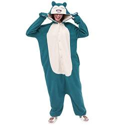 Alaiyaky Ganzkörper TierKostüm für Damen, Plüsch Overall Jumpsuit Pyjama Schlafanzug Onesie Kostüm, Stitch Pyjama für Halloween Weihnachten (LTSY-1, S) von Alaiyaky