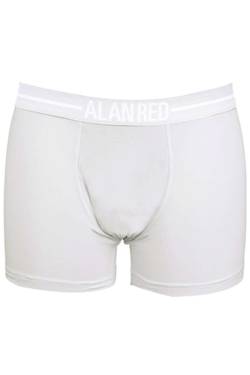 Alan Red Boxershorts weiss, Einfarbig von Alan Red