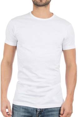 Alan Red Derby Regular Fit T-Shirt Rundhals Doppelpack weiss, Einfarbig von Alan Red