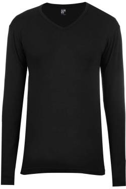 Alan Red Olbia Body Fit Longsleeve schwarz, Einfarbig von Alan Red