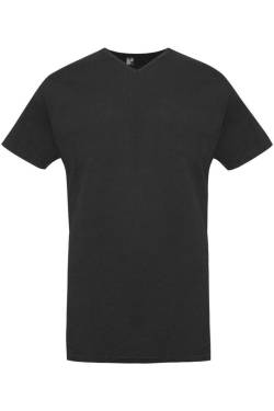 Alan Red Slim Fit T-Shirt V-Ausschnitt Doppelpack schwarz, Einfarbig von Alan Red