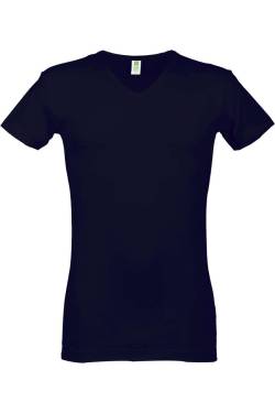Alan Red Slim Fit T-Shirt V-Ausschnitt navy, Einfarbig von Alan Red