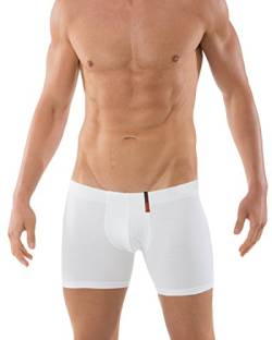 Albert Kreuz Eng anliegende Boxershorts Retropants Slipboxer Boxershorts mit längerem Bein aus Stretch-Baumwolle Weiß 5/M von Albert Kreuz