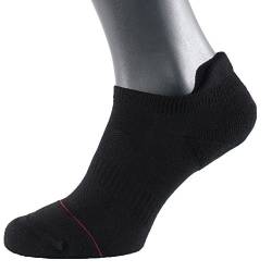 Albert Kreuz Herren Sneaker Füßlinge Kurzsocken anatomisch rechts links Baumwolle Sportsocken schwarz, 39-41 von Albert Kreuz