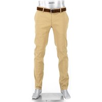 Alberto Golf Herren Golfhose beige Leinen Slim Fit von Alberto Golf