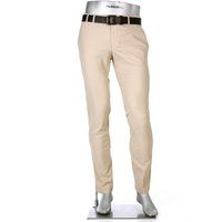 Alberto Golf Herren Golfhose beige Slim Fit von Alberto Golf