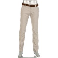 Alberto Herren Chino beige Baumwolle meliert von Alberto