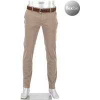 Alberto Herren Hose beige Baumwolle Slim Fit von Alberto