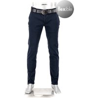 Alberto Herren Hose blau Baumwolle Slim Fit von Alberto