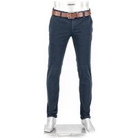 Alberto Herren Hose blau Baumwolle Slim Fit von Alberto