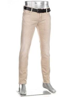 Alberto Robin Tapered Fit Jeans beige, Einfarbig von Alberto