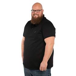 Alca Poloshirt für Männer mit Übergröße Bauchumfang 2XL-8XL Kurzarm Herren Polo Shirt | Shirt Short Sleeve 2XL-B Schwarz von Alca Fashion