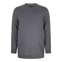 Alca Sweatshirt 3XL Mit Rundhalsausschnitt für Männer mit Übergröße Bauchumfang. Herren Sweater Mit Crew-Neck 3XL-B Grau von Alca Fashion