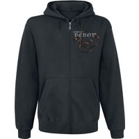 Alchemy England - Gothic Kapuzenjacke - Copper Venom Zip Hoodie - M bis XXL - für Männer - Größe L - schwarz von Alchemy England