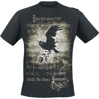 Alchemy England - Gothic T-Shirt - Nevermore - S bis 4XL - für Männer - Größe L - schwarz von Alchemy England