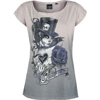 Alchemy England - Gothic T-Shirt - Queen Of The Dead - S bis 4XL - für Damen - Größe XL - rosa von Alchemy England