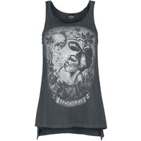 Alchemy England - Gothic Top - Demon Drink - S bis XXL - für Damen - Größe L - dunkelgrau von Alchemy England