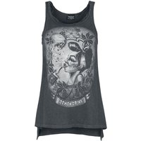 Alchemy England - Gothic Top - Demon Drink - S bis XXL - für Damen - Größe XL - dunkelgrau von Alchemy England