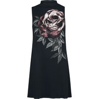 Alchemy England Kurzes Kleid - The Bone Rose - S bis XXL - für Damen - Größe L - schwarz von Alchemy England