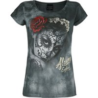 Alchemy England T-Shirt - Widow's Weed - S bis 4XL - für Damen - Größe L - grau von Alchemy England