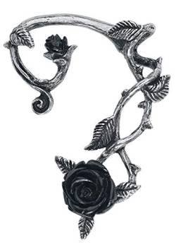 Alchemy Gothic Black Rose Ear Wrap Ohrstecker silberfarben von Alchemy Gothic