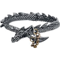 Alchemy Gothic - Gothic Armband - Dragons Lure - für Männer - silberfarben von Alchemy Gothic