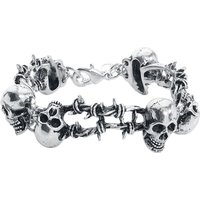 Alchemy Gothic - Gothic Armband - No Man's Land - für Männer - silberfarben von Alchemy Gothic