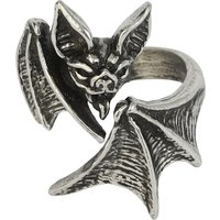 Alchemy Gothic - Gothic Ring - Nighthawk Wrap Ring - für Damen - silberfarben von Alchemy Gothic