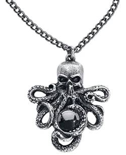 Alchemy Gothic Mammon of the Deep Pendant Männer Halskette silberfarben Hartzinn Gothic von Alchemy Gothic