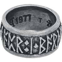 Alchemy Gothic - Mittelalter Ring - Schriftzeichen - für Männer - silberfarben von Alchemy Gothic