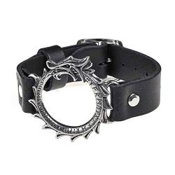 Alchemy Midgardschlange Runen Armband Lederarmband Edda Loki Midgard von Alchemy