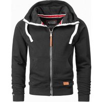 Alessandro Salvarini Sweatjacke ASParma Sweatjacke mit zwei farbigem Reißverschluss von Alessandro Salvarini