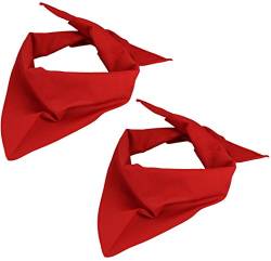 Alex Flittner Designs 2er Pack Dreieckstuch in rot/rot von Alex Flittner Designs