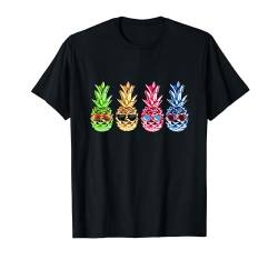 Ananas Mit Sommer Sonnenbrille Lustige Ananas T-Shirt von Alexamerch Ananas
