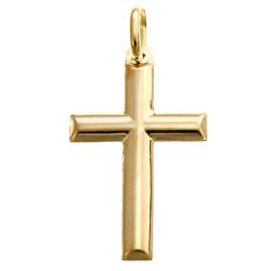 Alexander Castle Solide 9ct 375 Gold Kreuz Halskette Anhänger für Frauen & Männer - 34mm x 22mm - Kreuz Charme mit Schmuck Geschenk-Box - NUR ANHÄNGERSCHMUCK von Alexander Castle