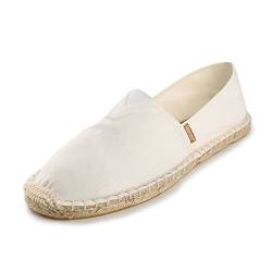 Alexis Leroy Canvas Espadrilles Flach Slip On Espadrilles Damen Weiß 6 UK / 39 EU von Alexis Leroy