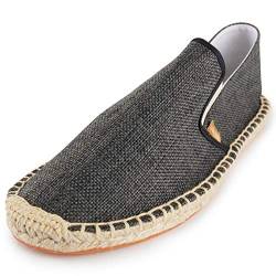 Alexis Leroy Espadrilles Herren Slip On Casual Leichte Einfarbig Espadryle Schwarz 45 EU von Alexis Leroy