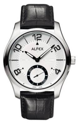 Mechanische Bernhard Russi Collection Uhr von Alfex, schwarz/silber, Armband von Alfex