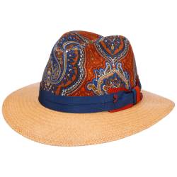 Paisley Crown Panama Sommerhut by Alfonso DEste von Alfonso D´Este