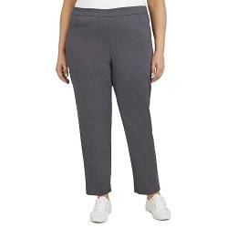 Alfred Dunner Damen Allure Slimming Plus Size Stretch Pants-Modern Fit Hose, grau, 50 von Alfred Dunner