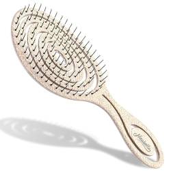 Bio Haarbürste ohne Ziepen für Damen von Algasan